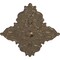 Ekena Millwork Melchor Diamond Ceiling Medallion (Canopies up to 4"), 67 1/4"W x 43 3/8"H x 4"ID x 2"P, Warm Silver CM70X43MLWSS - alternate 3